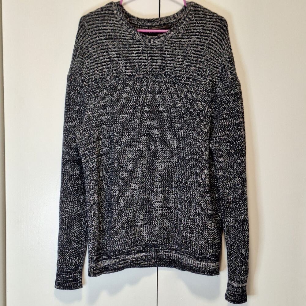 Banana Republic Mens Knit Crewneck Sweater Charcoal Size Large